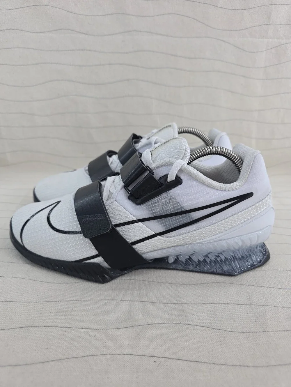 Nike Mens Romaleos 4 White Black Weightlifting Sneakers Shoes CD3463-101 Size 8
